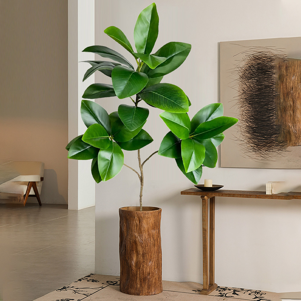74-140cm Artificial Rubber Tre - Rubber Plant Ficus recension och pris