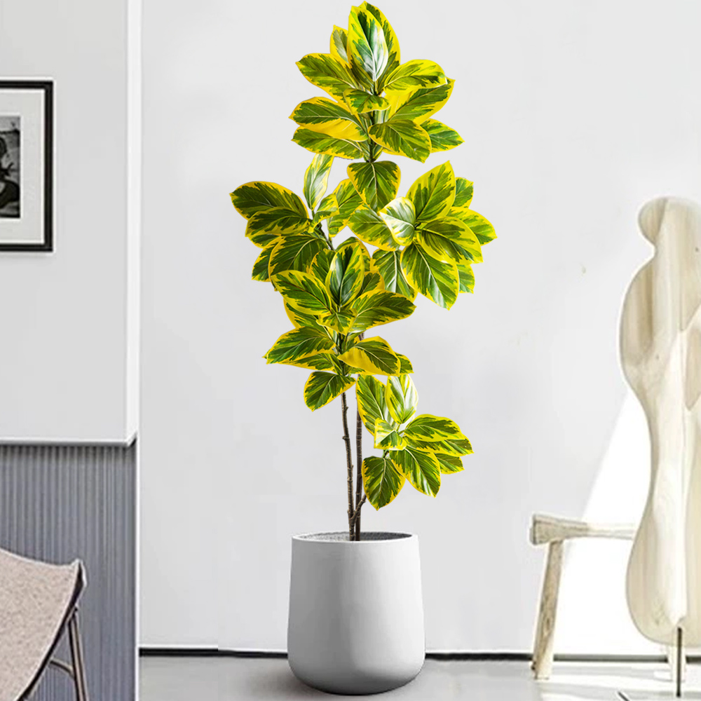 70-130cm Artificial Banyan Tre - Rubber Plant Ficus recension och pris