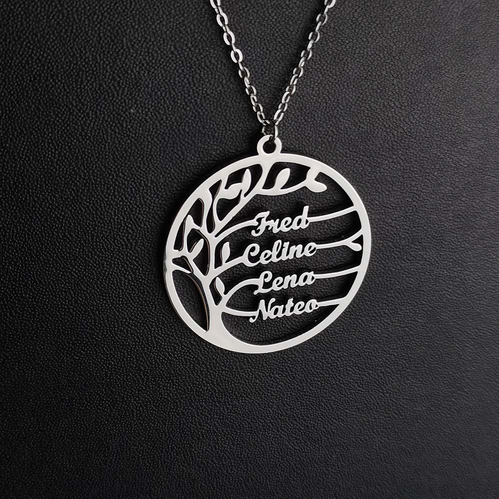 Custom Tree of Life Necklace f - Plant Parent Name recension och pris