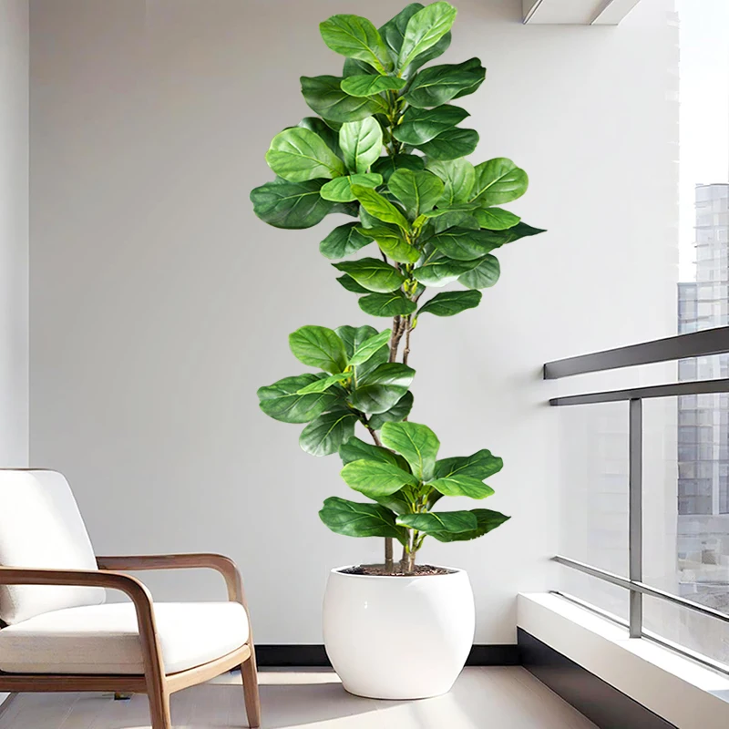 2-4.9FT Large Artificial Ficus - Rubber Plant Ficus recension och pris
