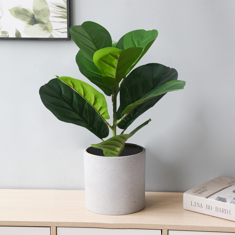 38cm Fake Ficus Tree Artificia - Rubber Plant Ficus recension och pris