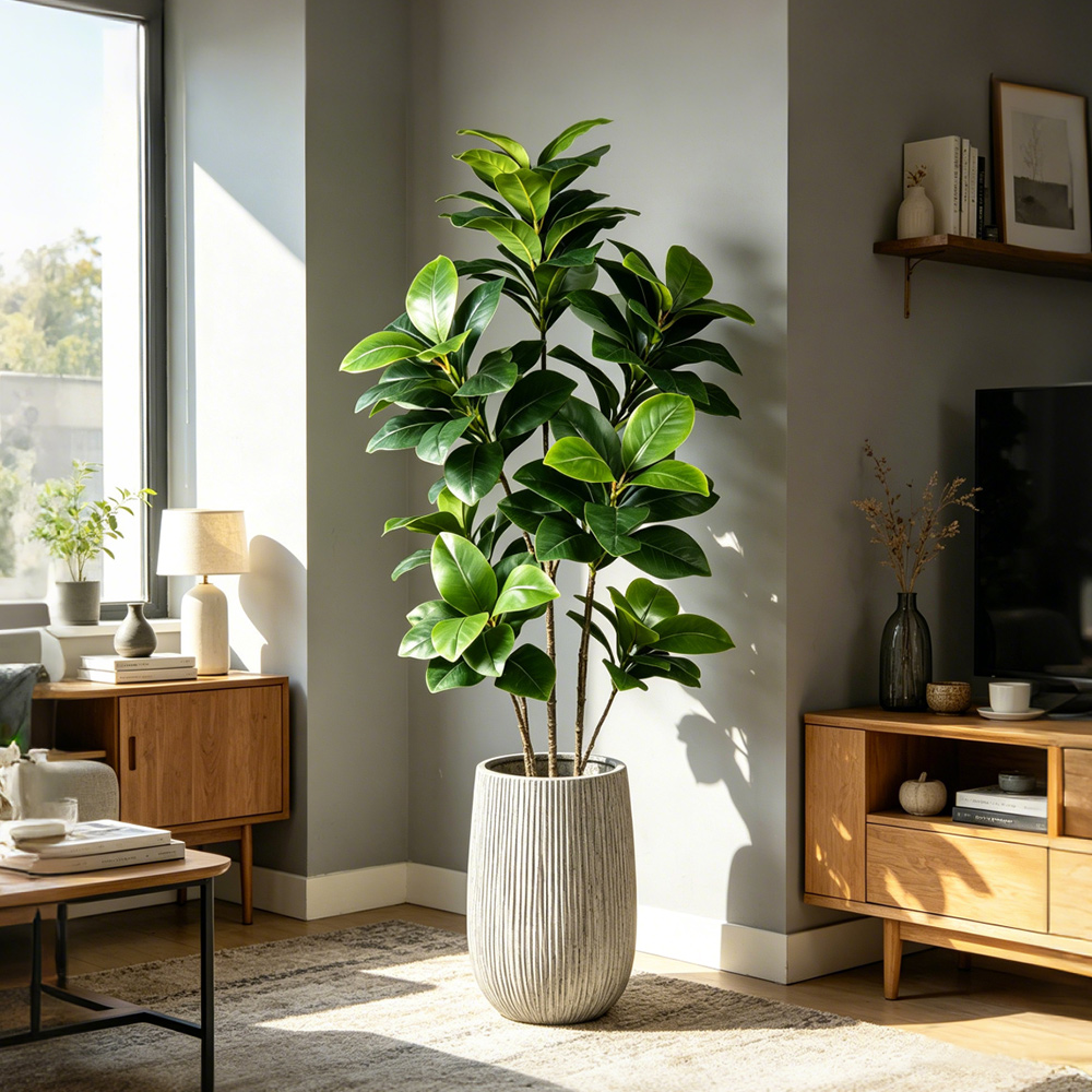 74-140cm Large Artificial Bany - Rubber Plant Ficus recension och pris
