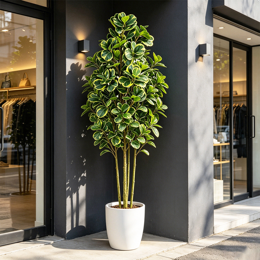 76cm/115cm Artificial Ficus Tr - Rubber Plant Ficus recension och pris